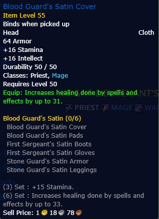 Blood Guard's Satin Cover